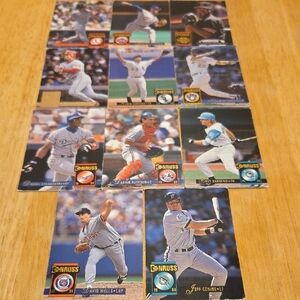 1993 Donruss MLB Baseball Trading Cards (Set of 11)